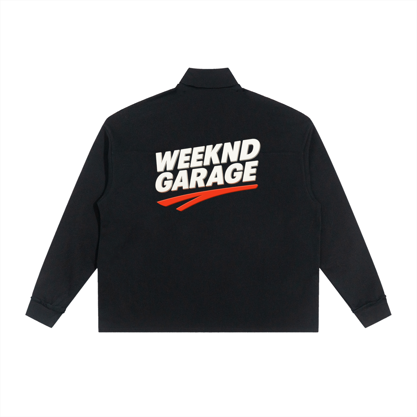 Half-Zip Rolled Edge Fleece Sweatshirt