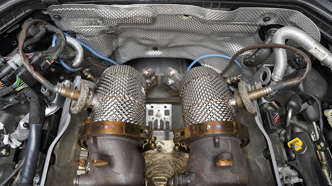 Mercedes-AMG C63S Catless Downpipes - Performance Exhaust Upgrade